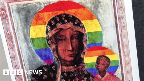 Lgbt Virgin Mary Triggers Polish Activists Detention Bbc News