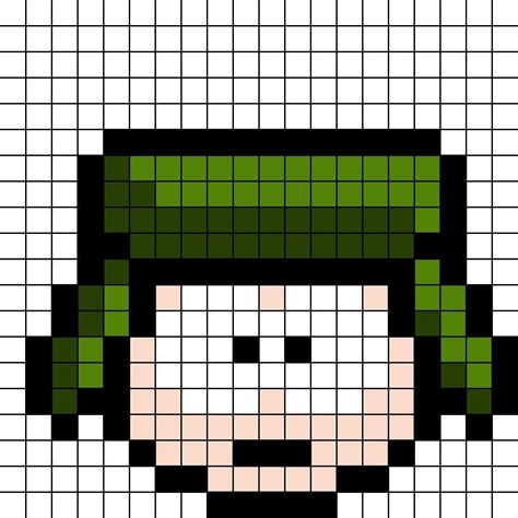 Kyle Broflovski South Park Pixel Art En 2023 Dibujitos Sencillos