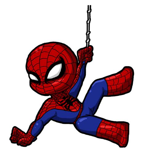 Spiderman Clipart Cute Cartoon For Kids Png
