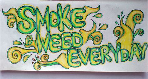 Creative drawing ideas for beginners step by step. Smoke Weed Everyday on Behance