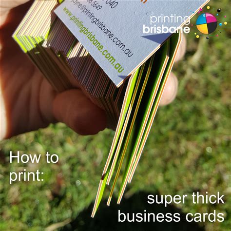 Their sheer thickness and superior paper texture make the prestige collection a unique and luxurious format to. How to Print Extra Thick Business Cards - Design and ...
