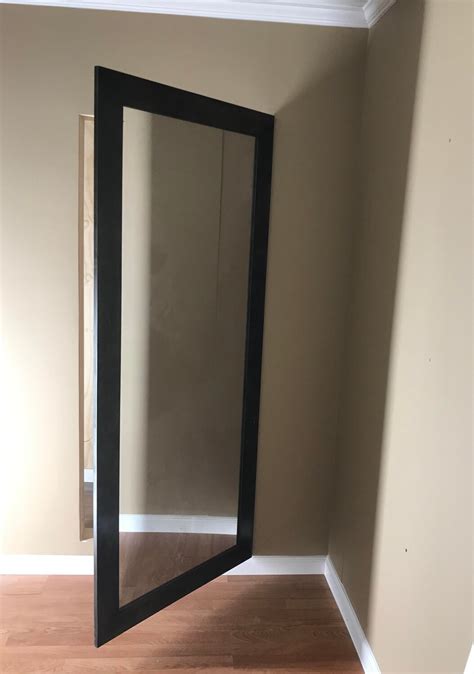 Hidden Mirror Door Solid Wood Frame