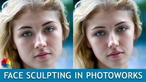 How To Reshape Your Face And Change Facial Features In Photoworks Youtube