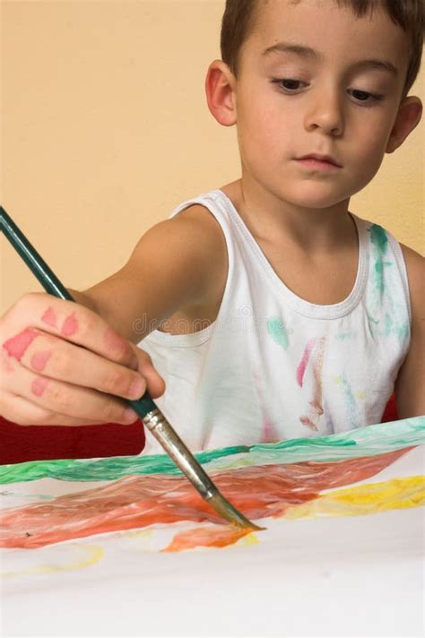 Painting Boy Stock Photo Image Of Artist Painter Paint 7311136