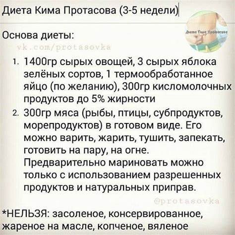 Диета Кима Протасова- правила питания и меню "Протасовки" Картинка - Диета Кима Протасова- правила питания и меню "Протасовки"