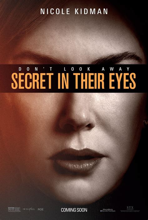 A piece of information that is only known by one person or a few people and should not be these are words often used in combination with secret. Secret in Their Eyes DVD Release Date | Redbox, Netflix ...