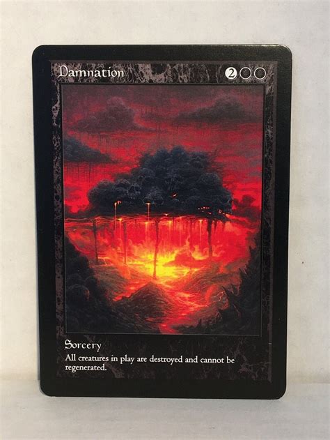 Damnation Custom Card Alternate Art Etsy