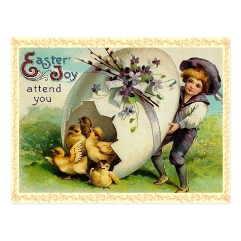 Vintage Easter Chicks Postcard Zazzle