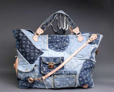Lv Blast From The Past Monogram Denim Patchwork Cabby In Lvoe With