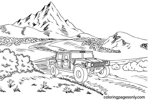 Hummer Coloring Page Images Free Printable Coloring Pages