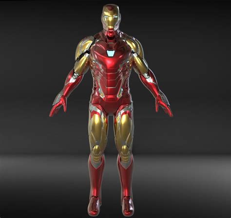 Iron Man Mark 85 Endgame 3d Model Jonathan Brito On Artstation At