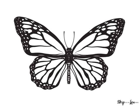 Printable Monarch Butterfly Coloring Pages