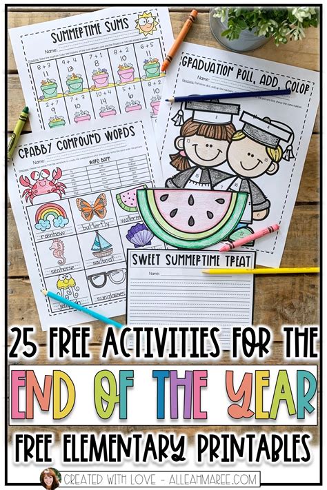 25 Free Activities For The End Of The Year Artofit