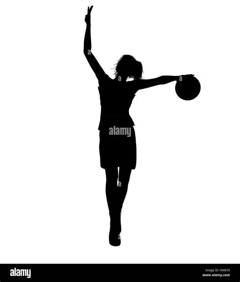 Female Basketball Player Illustration Silhouette Stock Photo Alamy