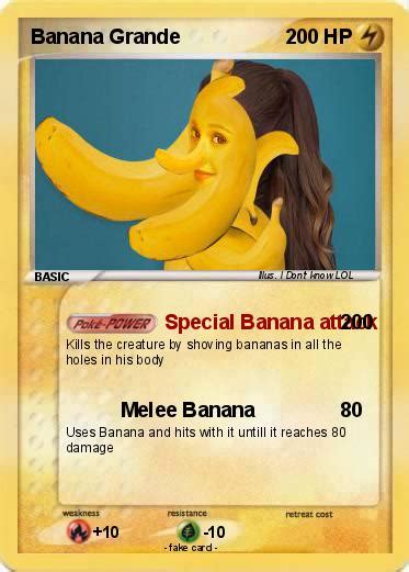 Our opinions are our own and are not influenced by payments we receive from our advertising partners. Pokémon Banana Grande - Special Banana attack - My Pokemon Card