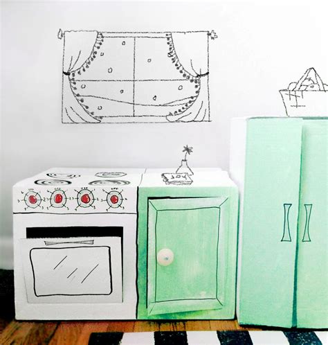 A Couple Of Cardboard Boxes Paint And Markers Instant Kid Kitchen