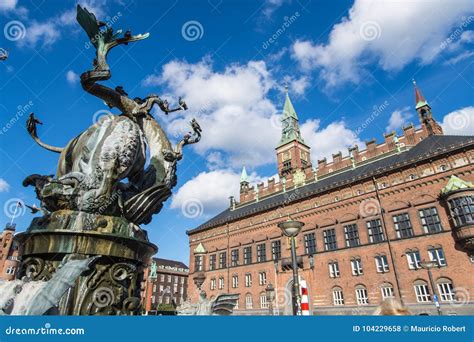 Main Square In Copenhagen Denmark July 2017 Editorial Stock Photo