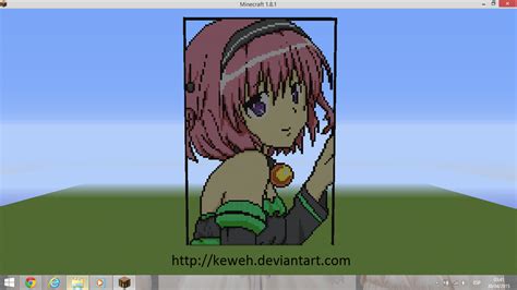 Momo Deviluke To Love Ru Pixelart Minecraft By Keweh On Deviantart