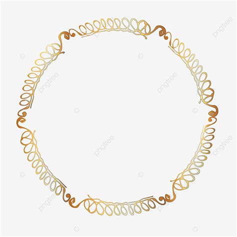 Gold Decorative Frame Vector Hd Images Gold Plated Decorative Wreath