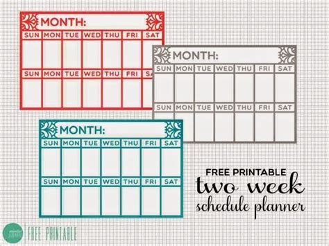 Printable 2 Week Calendar Absolute Or Weekly Template For Word Blank