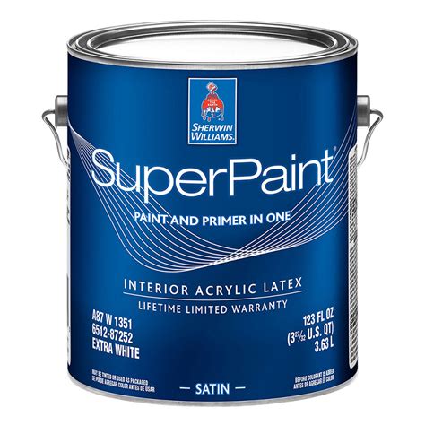 Sherwin Williams Superpaint Interior Acrylic Latex Satin — Sherwinstore