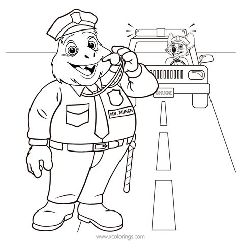 Chuck E Cheese Coloring Page The New Mousey Mascot Needed A New Young