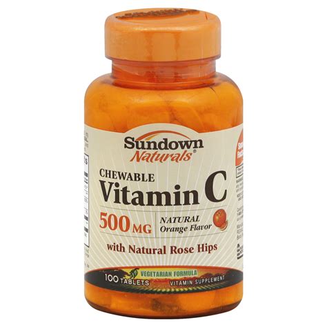 Use of vitamin c supplements have become very popular for health. Sundown Vitamin C, 500 mg, Natural Orange Flavor, 100 ...