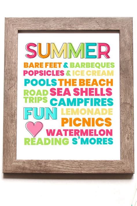 Click on the thumbnails to get a larger, printable version. Printable Summer Quote | Summer quotes, Cute summer quotes ...