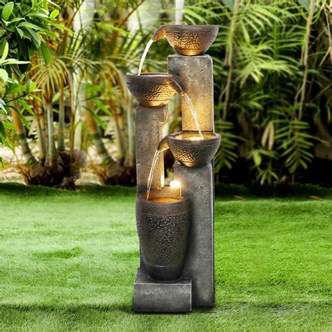 Buy Fierre Shann Agoodping 40 4 Tier Pots Outdoor Garden Water Fountain