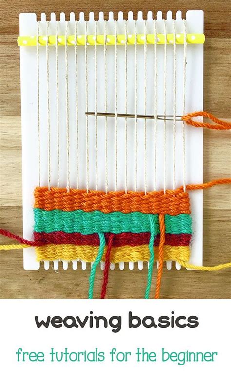 How To Begin Weaving On A Little Loom Weaving Loom Diy Weaving