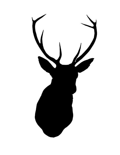 Deer Head Black And White Free Download On Clipartmag
