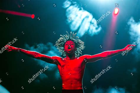 British Rapper Scarlxrd Performs During Their Editorial Stock Photo