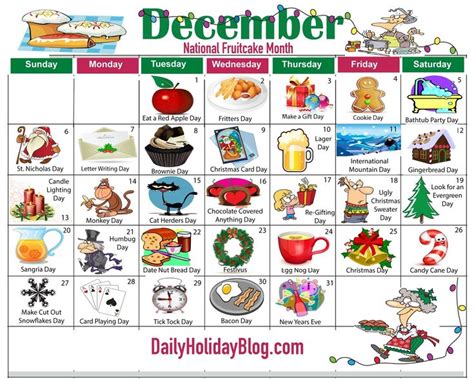 Impressive Kids Calendar Of Quirky Holidays Holiday Calendar Kids