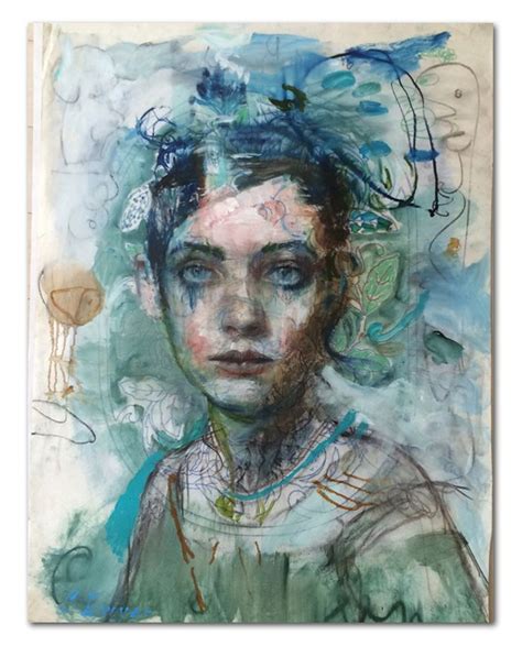 Charles Dwyer Mixed Media Figurative Artwork Oil Painting Portrait
