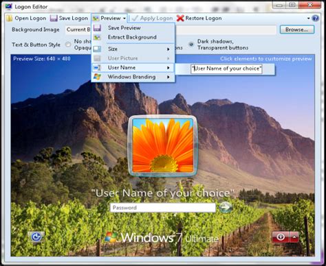 Windows 7 Logon Screen Editor To Change Windows 7 Logon Screen