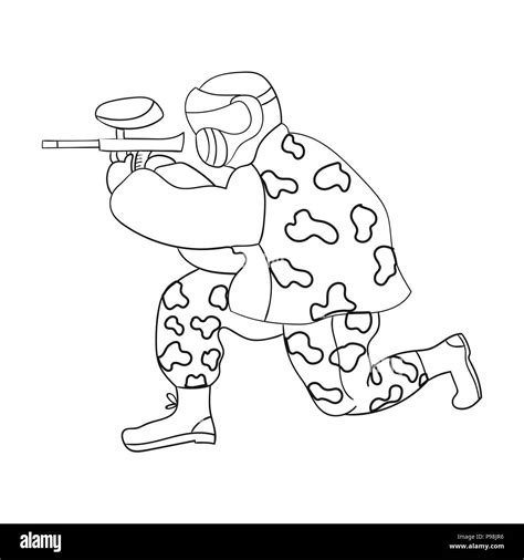 Paintball Coloring Pages