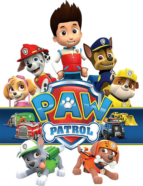 Pawpatrol With Logo Png Transparent Paw Patrol Clipart Png