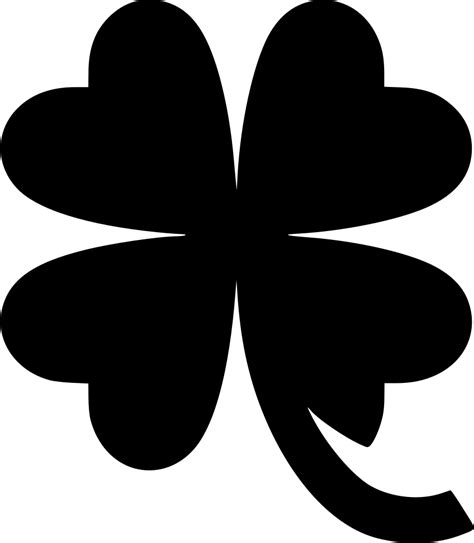 Four Leaved Shamrock Lucky Svg Png Icon Free Download 553635