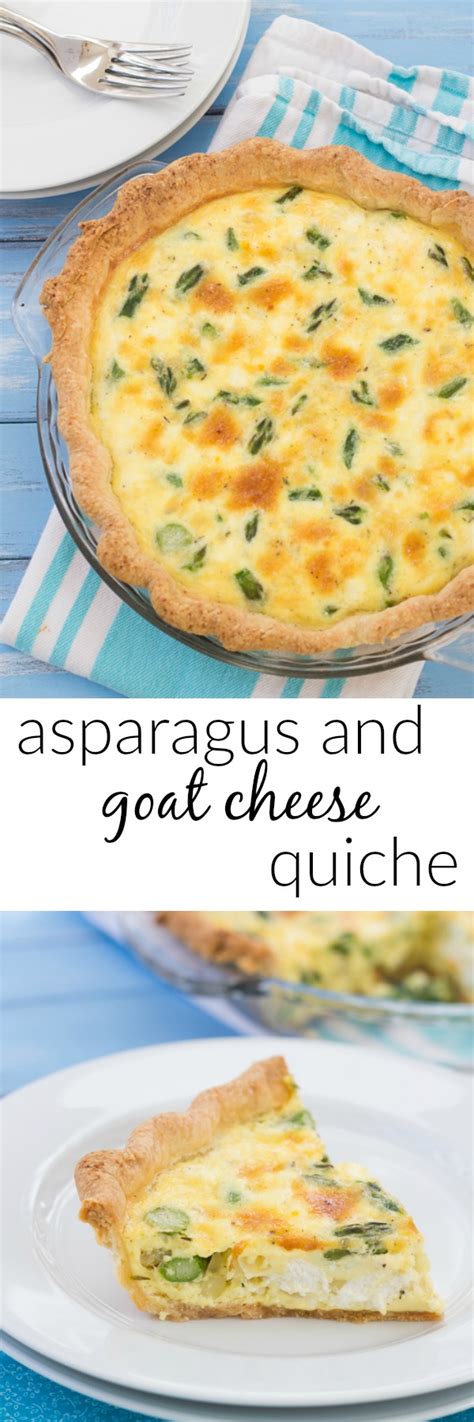 Asparagus And Goat Cheese Quiche Kristines Kitchen