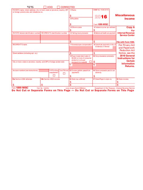 2016 Form Irs 1099 Misc Fill Online Printable Fillable Blank Pdffiller