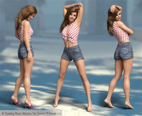 IV Standing Pose Collection Version 2 For Genesis 8 Female S Daz 3D