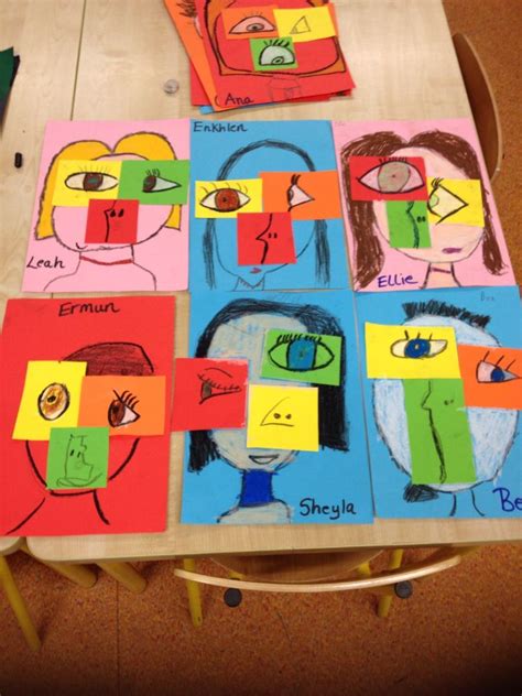 First Class In Rutland Street Take On Picassos Cubism Elementary Art