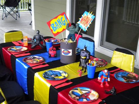 Superhero Birthday Party Ideas Photo 11 Of 14 Catch My Party