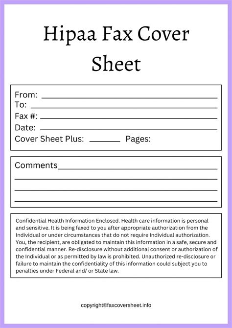 Printable Hipaa Cover Letter Forms And Templates Fillable Samples My
