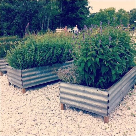 Recycled Corrugated Metal Raised Beds Garden Pinterest