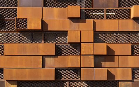 Piccadilly Car Park Manchester Corten Perforated Expanded Mesh Metal