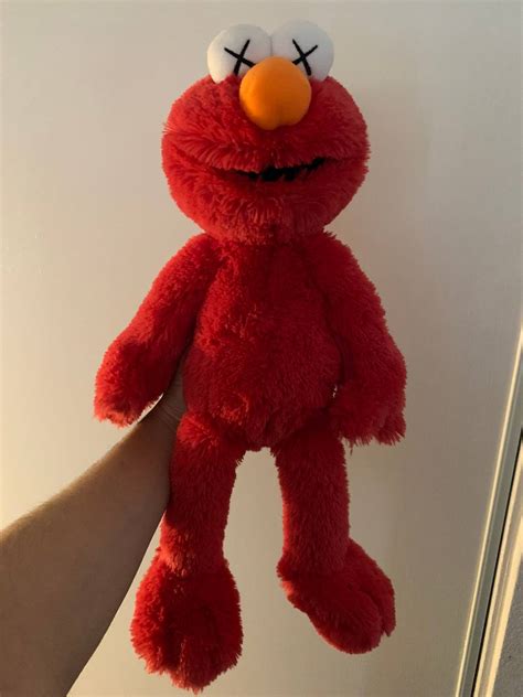 Kaws Sesame Street Elmo Plush Toy Grailed