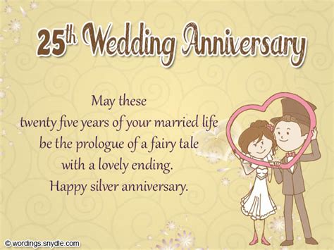 I hope your anniversary is filled with happy memories. 25th Wedding Anniversary Wishes, Messages and Wordings - Wordings and Messages