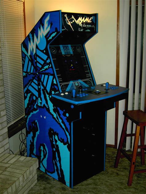 Base cabinets measure 34 1/2 high and 36 high with countertop. ArcadeCab- MAME Cabinet Plans 2: Finishing Touches