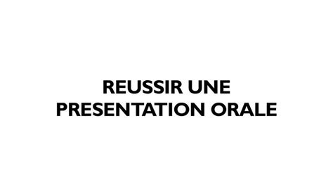 Teaser Ré Ussir Une Pré Sentation Orale On Vimeo